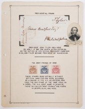 JOHN TYLER PRESIDENT FREE FRAN