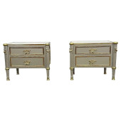 JOHN VESEY STEEL NIGHTSTANDS,