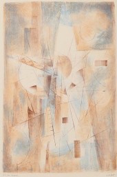JOHN VON WICHT ABSTRACT LITHOG