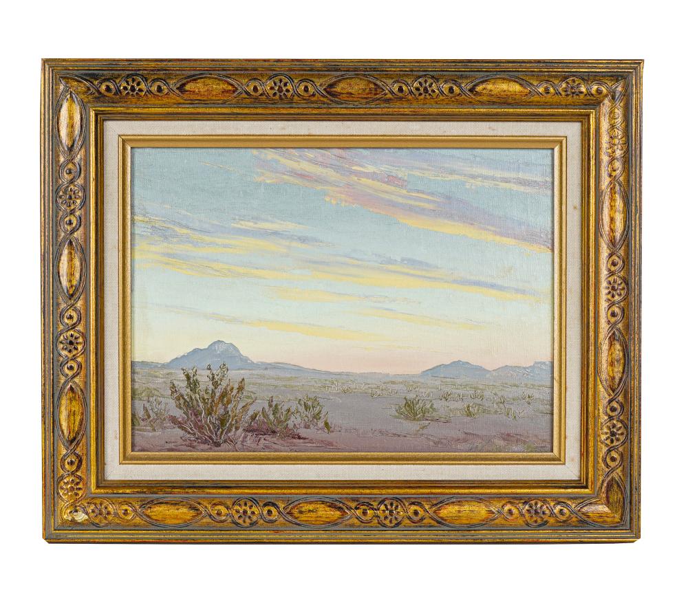 JOHN W. HILTON: "DESERT SKY"oil