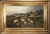 JOHN W. MORRIS, 1870, SHEEP IN