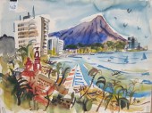 JOHN WADDINGHAM WATERCOLOR ON