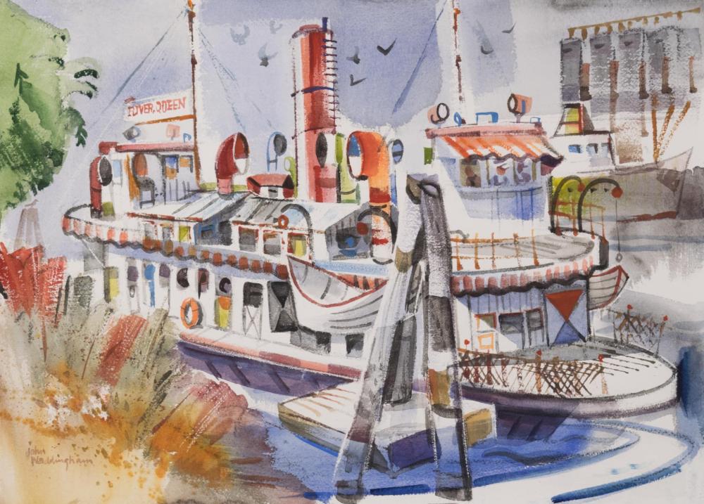 JOHN WADDINGHAM WATERCOLOR ON