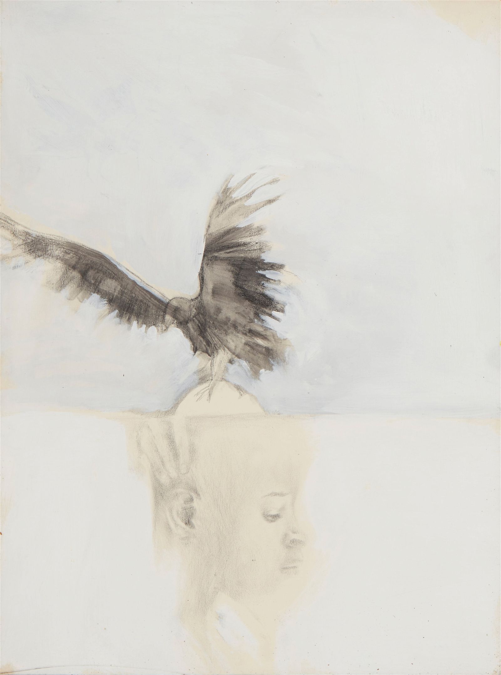 JOHN WHITMORE (B. 1948), RAVEN WITH