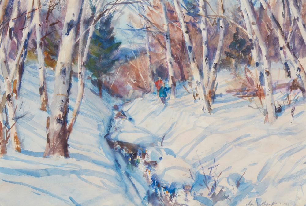 JOHN WHORF (1903-1959), "BIRCHES IN