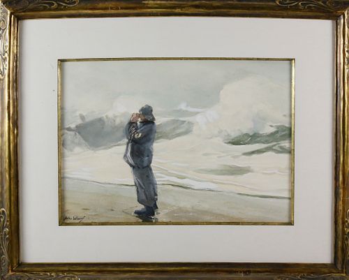 JOHN WHORF WATERCOLOR ON PAPER