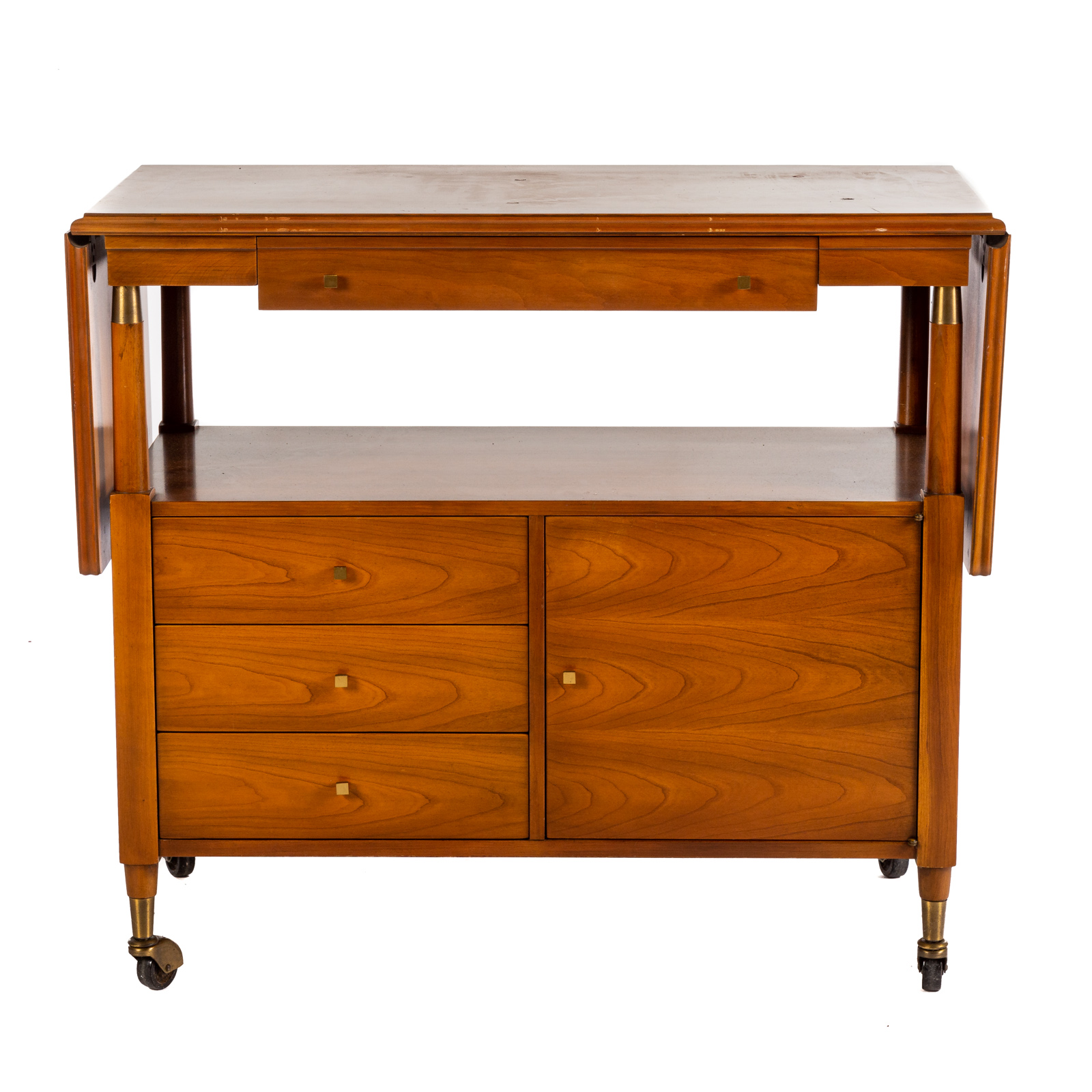 JOHN WIDDICOMB DROP LEAF TEA CART