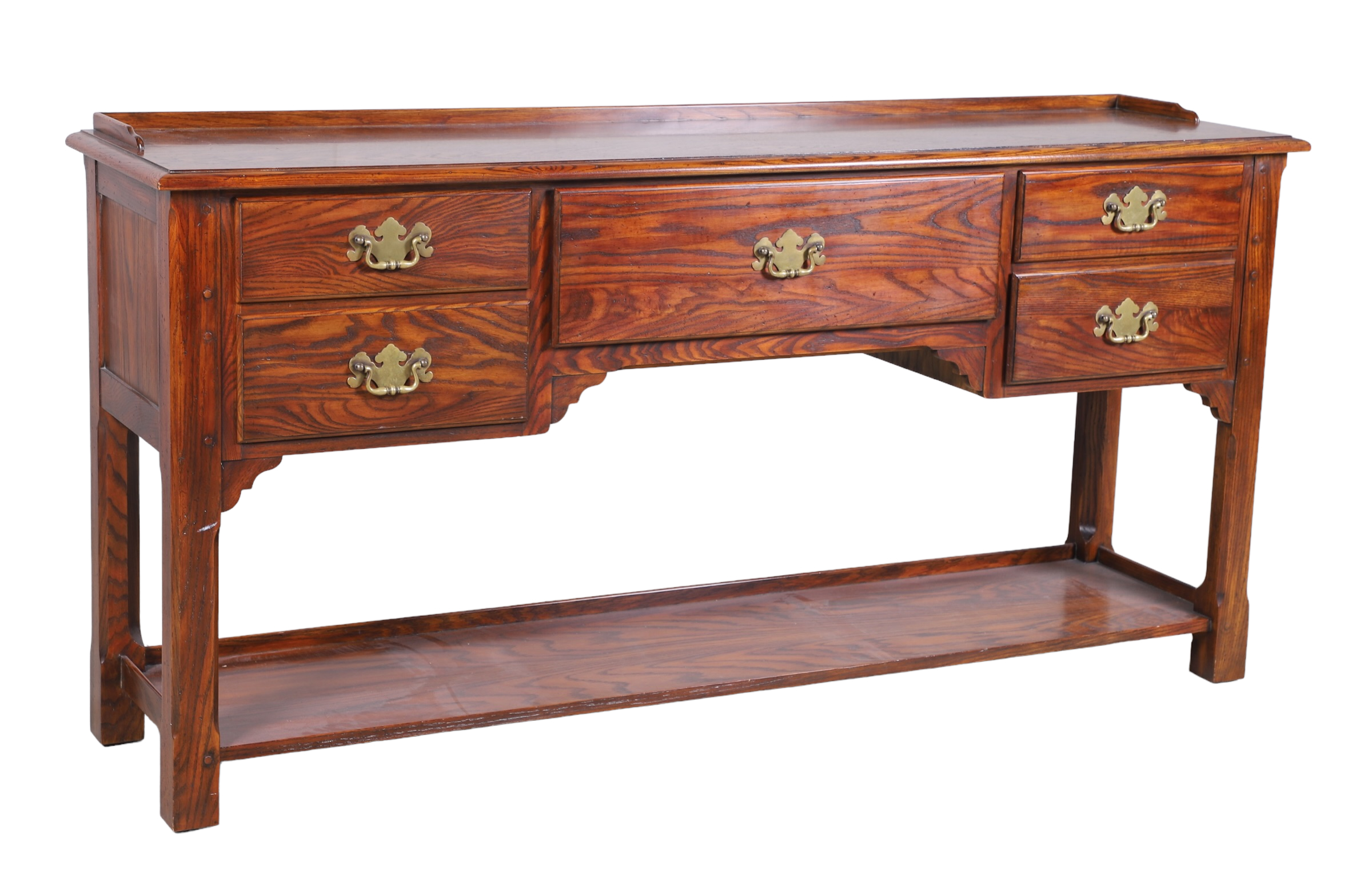 John Widdicomb oak 2-tier console