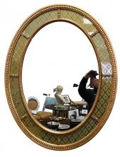JOHN WIDDICOMB OVAL MIRROR, HA
