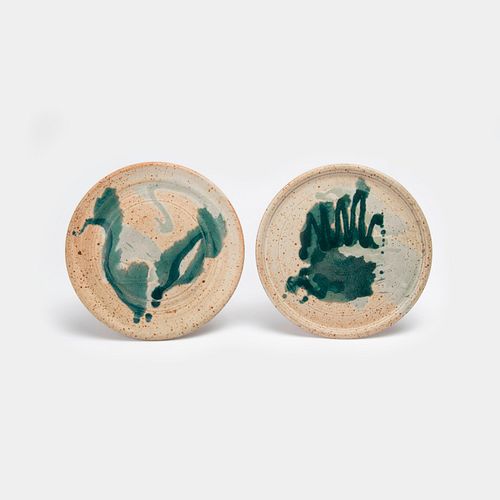JOHN WILSON / TWO POTTERY PLATES