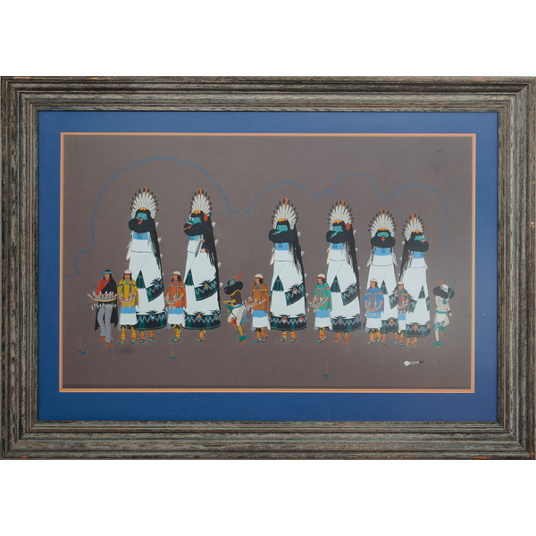 Johnny Secatero Navajo Watercolor