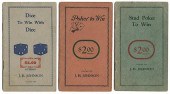 JOHNSON, J.H. THREE BOOKLETS O