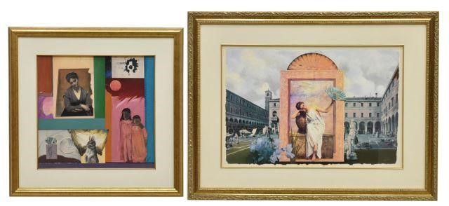 JOHNSON SIGNED FRAMED MIXED MEDIA