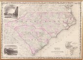 Johnson's map of North and Sou