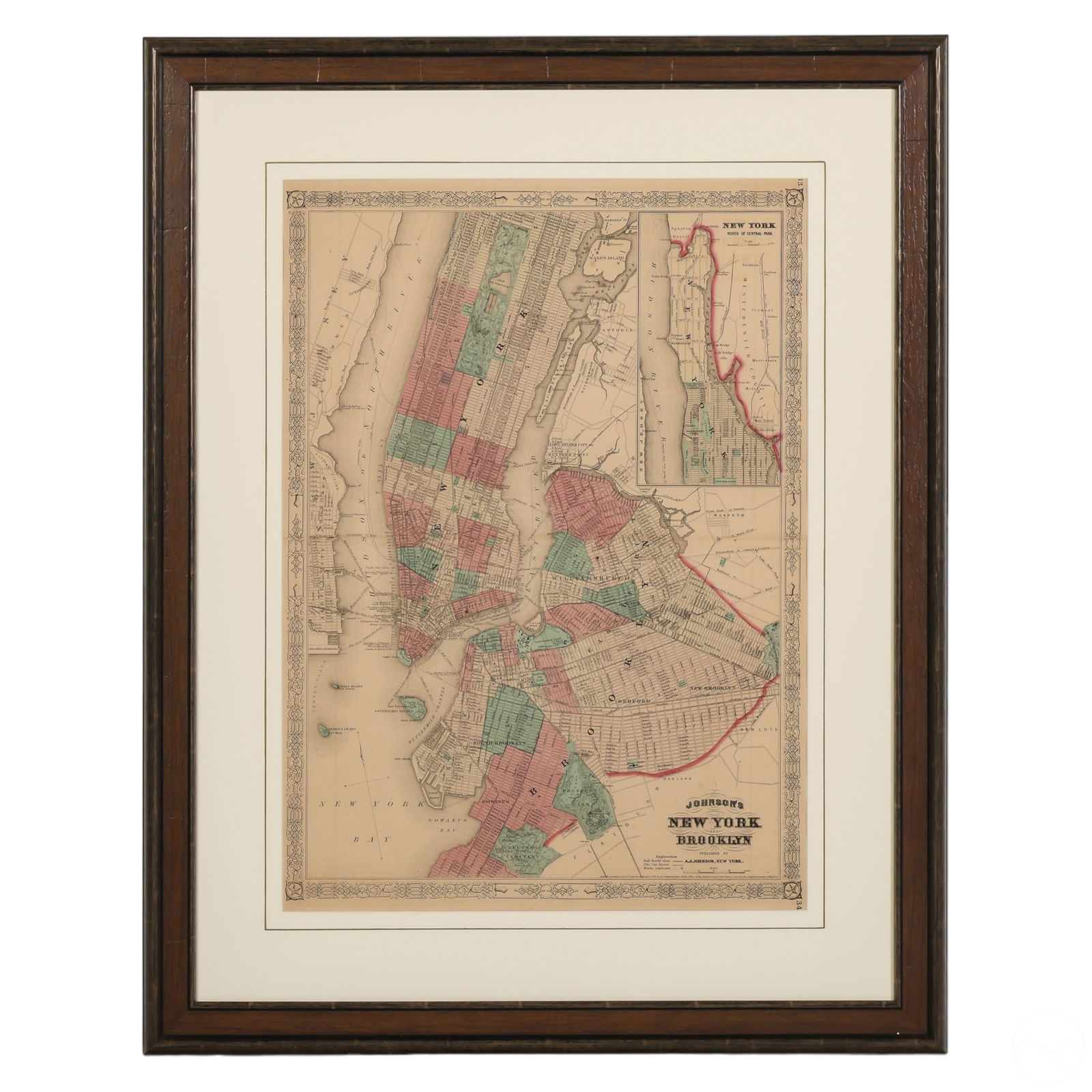 JOHNSONS NEW YORK & BROOKLYN 1866