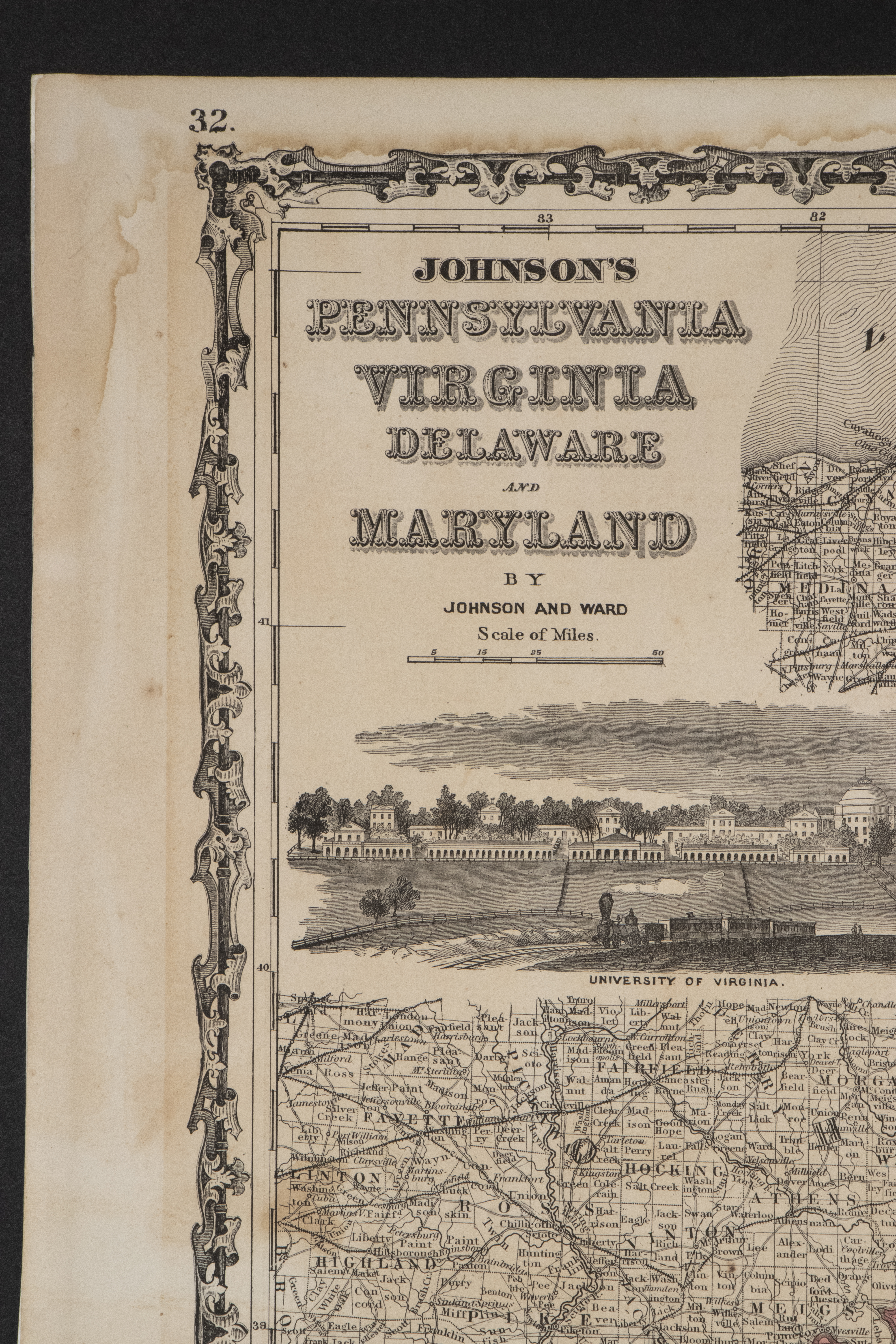 JOHNSON'S RAILROAD MAP OF