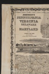 JOHNSON'S RAILROAD MAP OF PENN