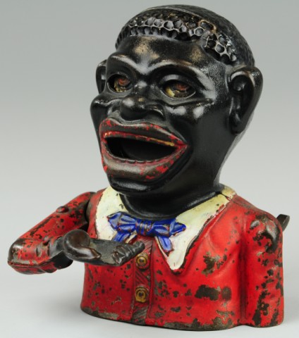 JOLLY 'N' MECHANICAL BANK Blue