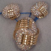 Jomaz matching brooch and earr