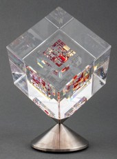 JON KUHN "RUBY SUNSET" ART GLA
