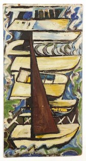 JON SERL (1894-1993) "SAILBOAT
