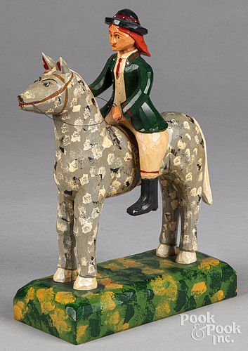 JONATHAN BASTION CARVED FIGURE ON