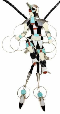 JONATHAN BEYUKA  ZUNI INLAID HOOP