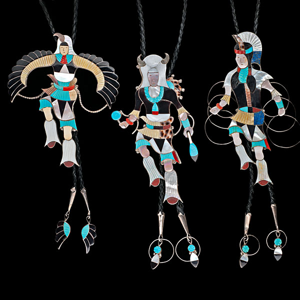 Jonathan Beyuka Zuni Inlay Bolos
