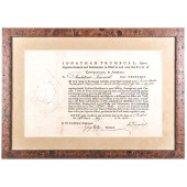 JONATHAN TRUMBULL, SR., SIGNED