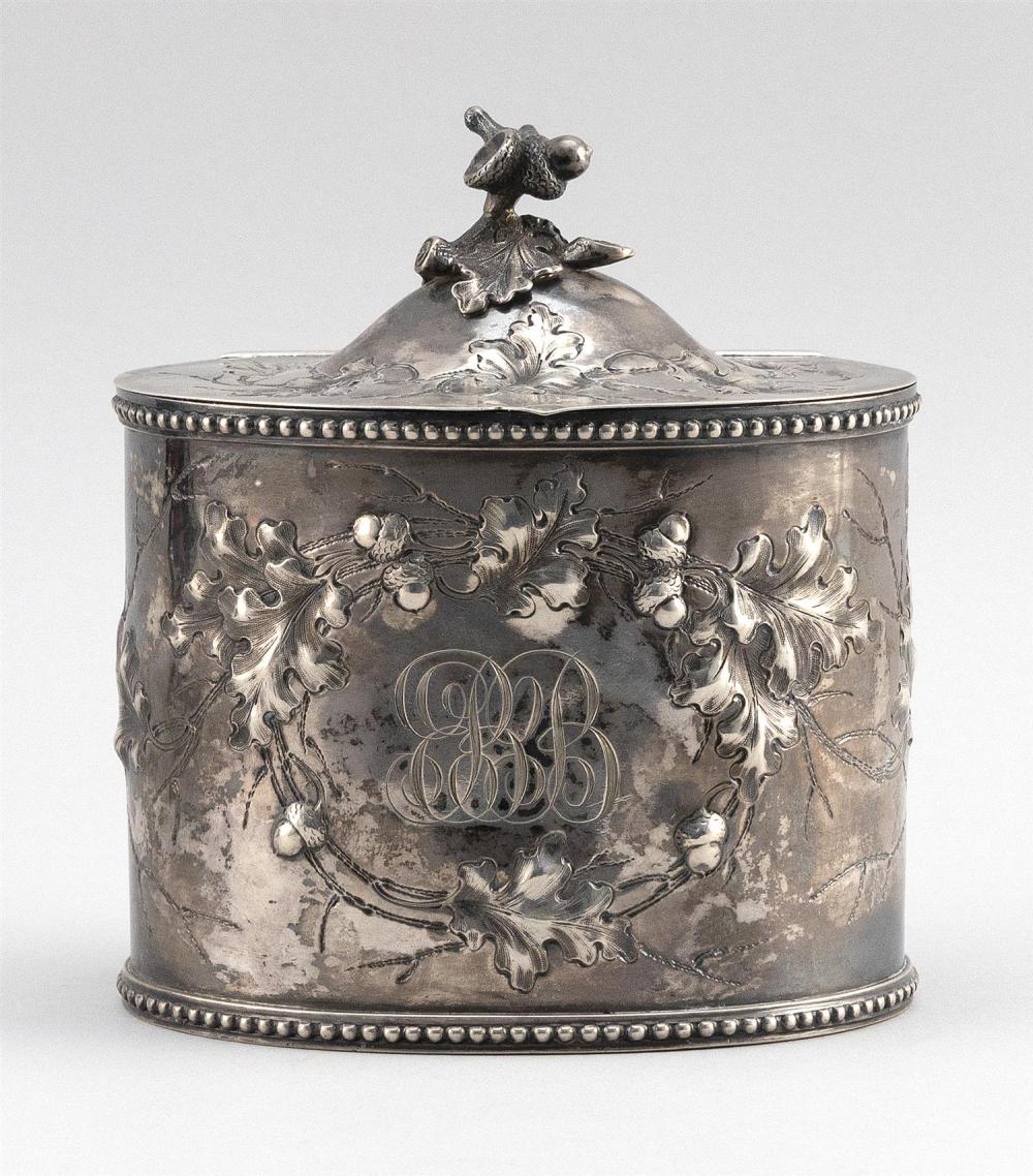 JONES, BALL & CO. COIN SILVER TEA
