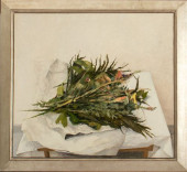 JORDAN WOLFSON STILL LIFE OIL