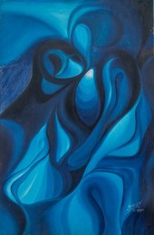 JORGE VARGAS ABSTRACT IN BLUE