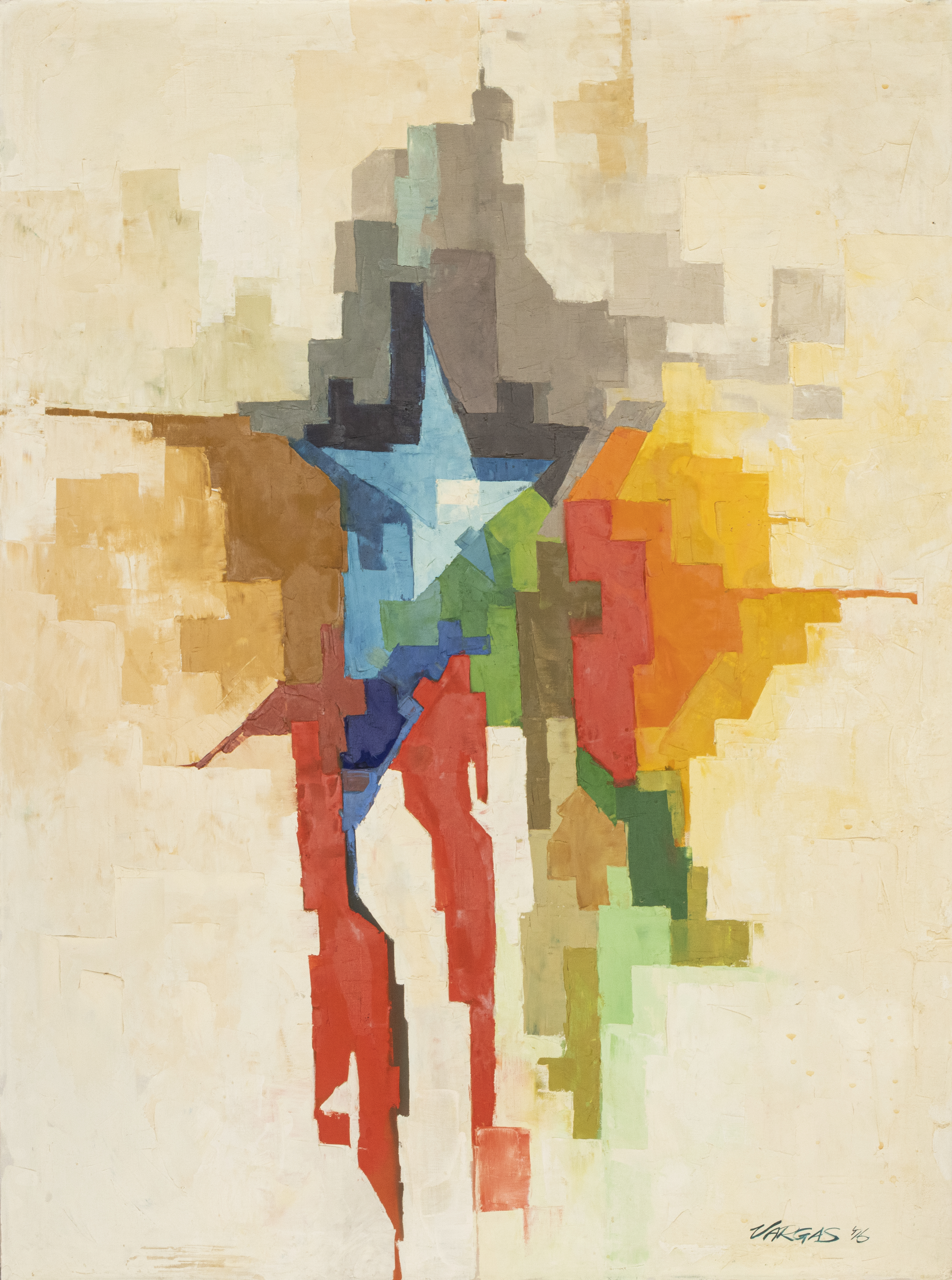 JORGE VARGAS ABSTRACT OIL ON