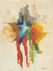 JORGE VARGAS ABSTRACT OIL ON C