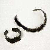 JORGEN JENSEN, PEWTER CUFF NEC