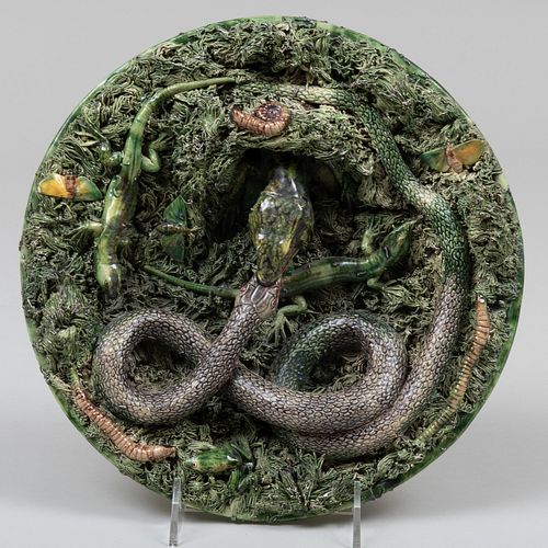 JOSE A CUNHA PALISSY STYLE MAJOLICA