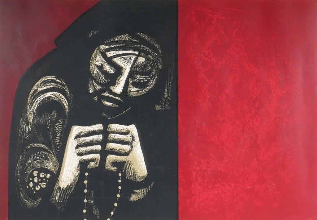 JOSE ALICEA, RELIEF PRINT, WOMAN