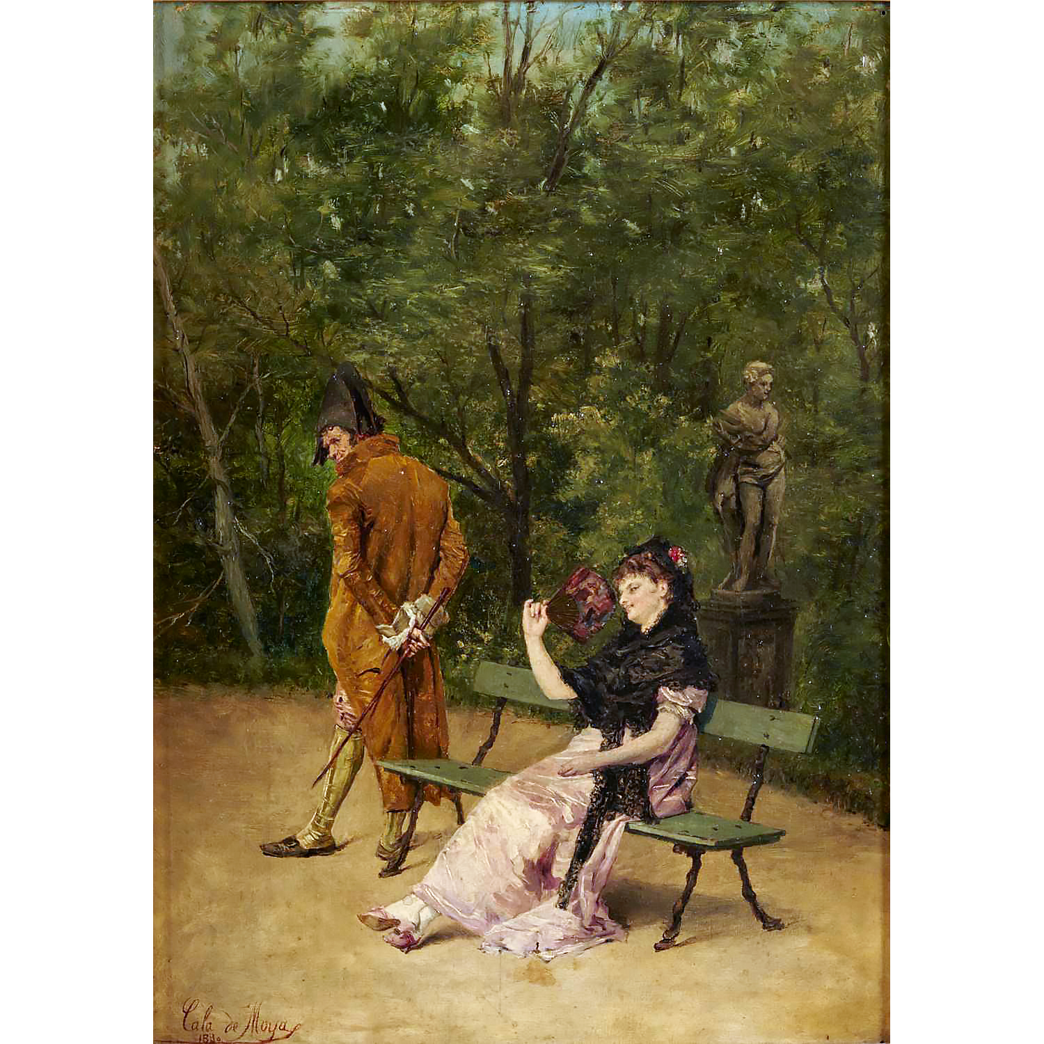 JOSE DE CALA MOYA, OIL ON PANEL,