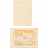 JOSE DE CREEFT, (2) NUDE DRAWI