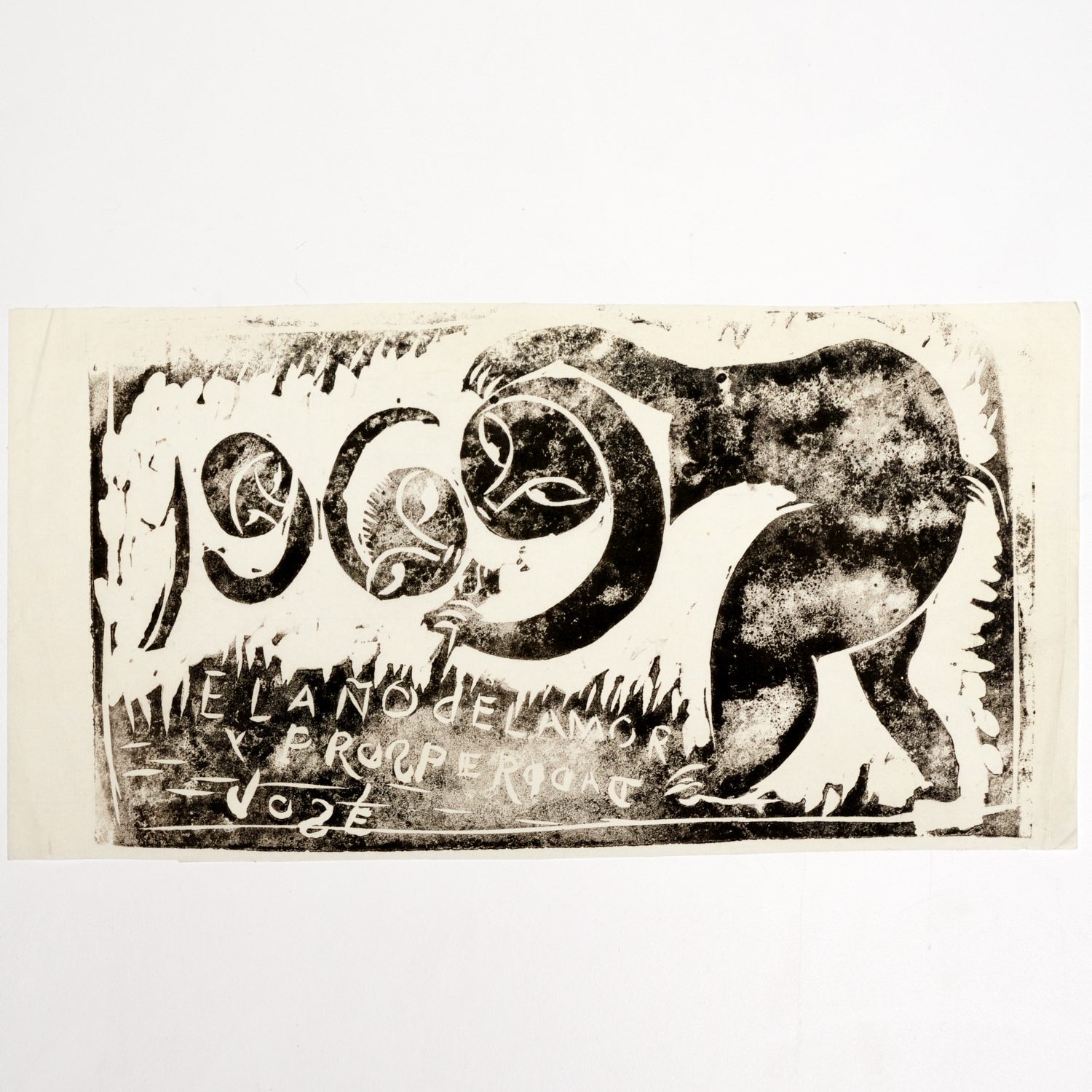 JOSE DE CREEFT, BLOCK PRINT Jose de