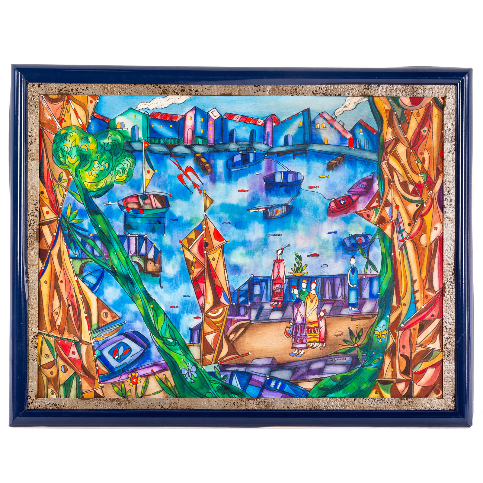 JOSE MIJARES. "MARINA," OIL (Cuban,