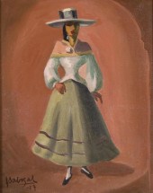 JOSE SABOGAL DIEGUEZ OIL ON CA