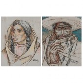 JOSE VELA ZANETTI PAIR OF PORT