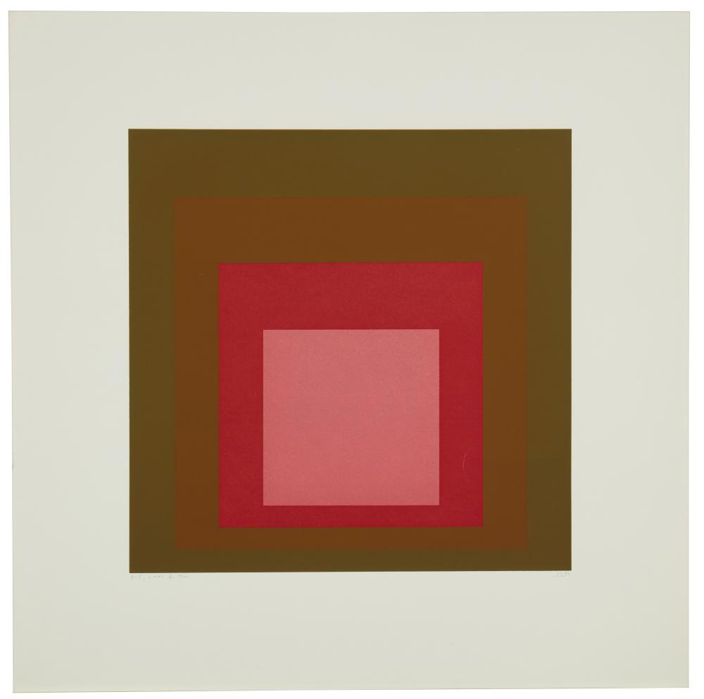 JOSEF ALBERS, (1888-1976), "I-S,