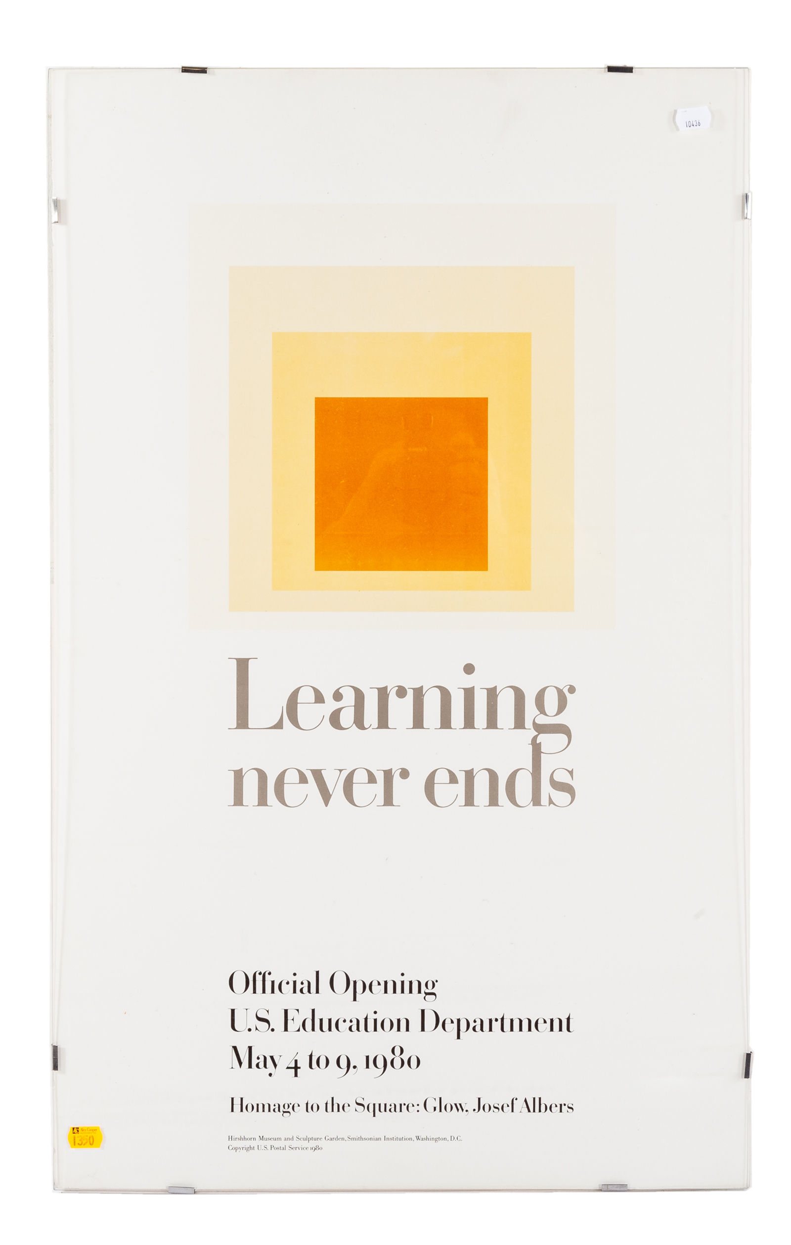 JOSEF ALBERS "LEARNING NEVER ENDS,"