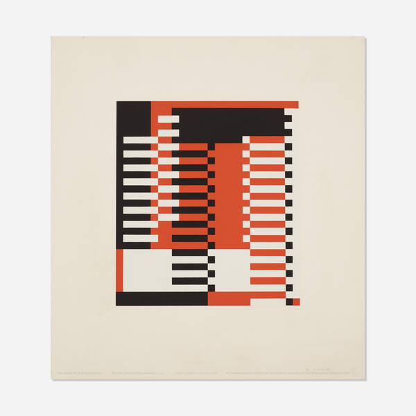 JOSEF ALBERS, Pillars 11¼ h × 10¼ w