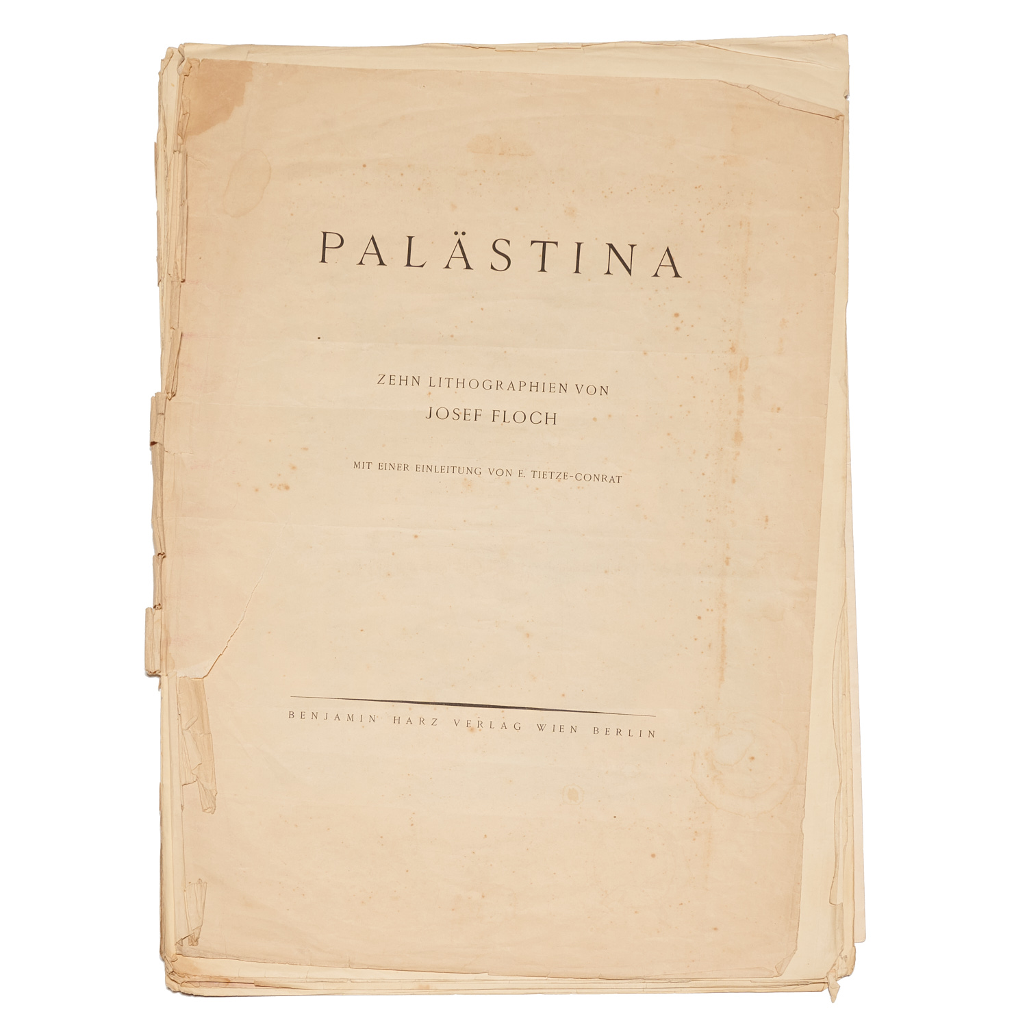 JOSEF FLOCH, "PALASTINA" LITHOGRAPH