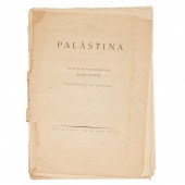JOSEF FLOCH, "PALASTINA" LITHO
