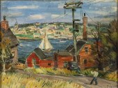 JOSEF FOSHKO, HARBOR SCENE, OI