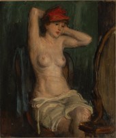 JOSEF FOSHKO, NUDE, OIL ON CAN